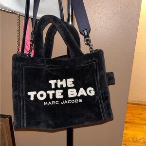Marc Jacobs Black and White Plush Tote